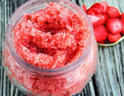 Strawberry-Lavender Body Scrub Recipe